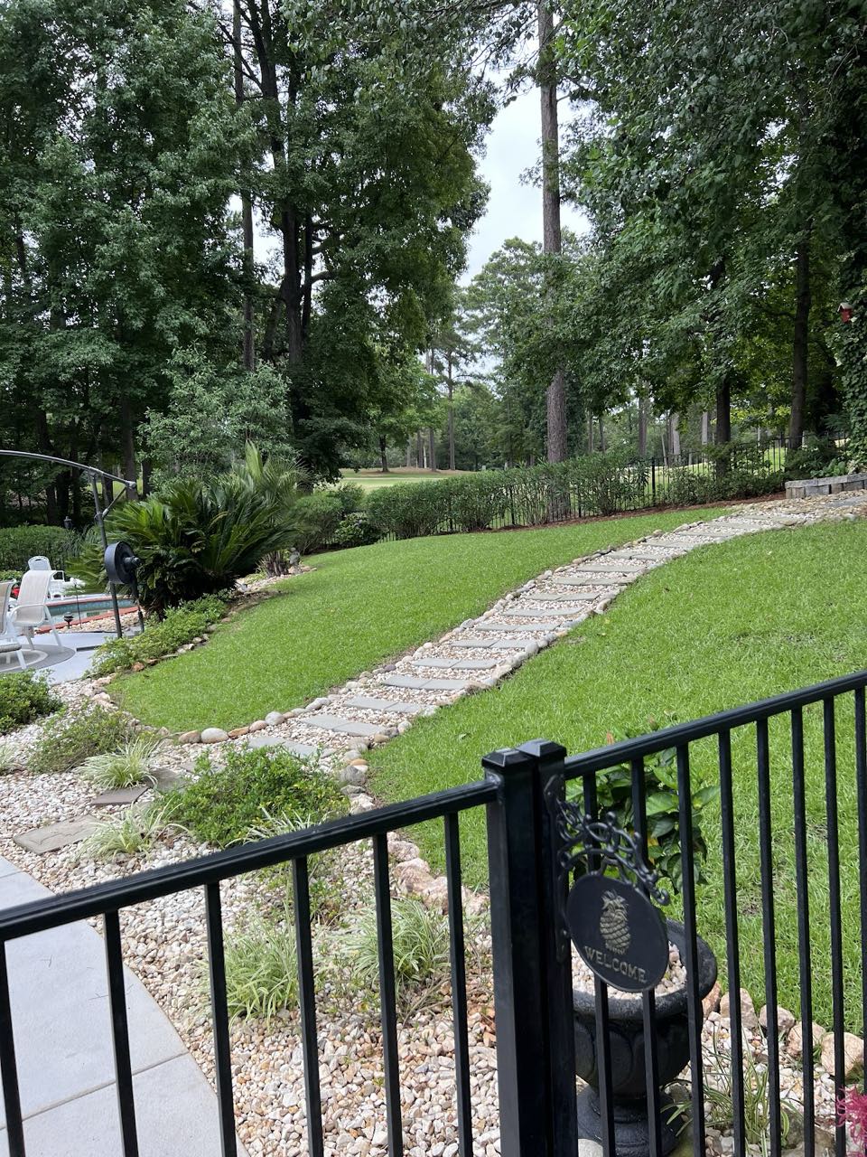Finished yard and garden pathway work in Newberry SC